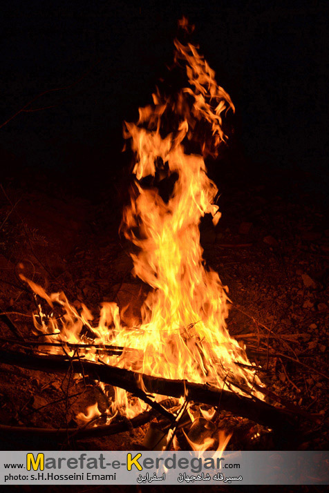 شب مانی در کوه