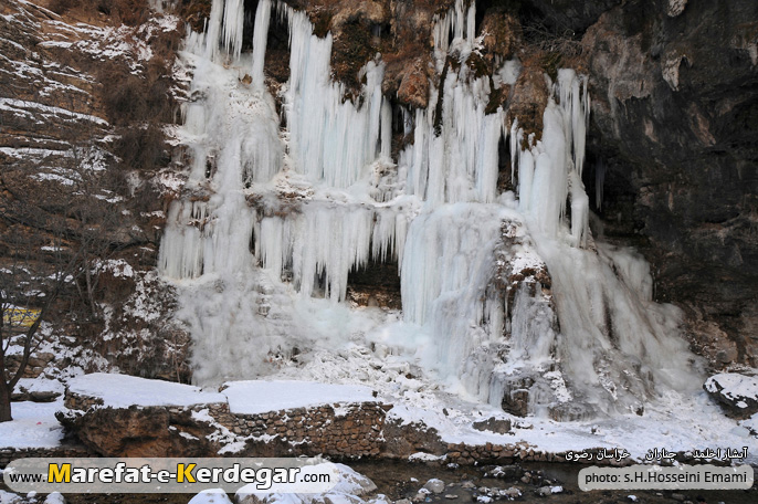 آبشارهای یخ زده اخلمد
